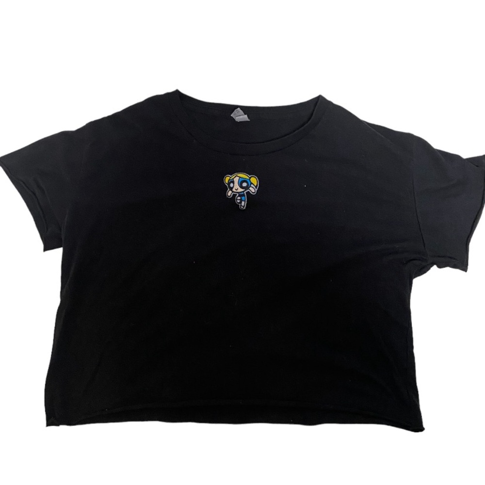 bubbles crop top size large-xl (made and designed by me !) 🫧🩵